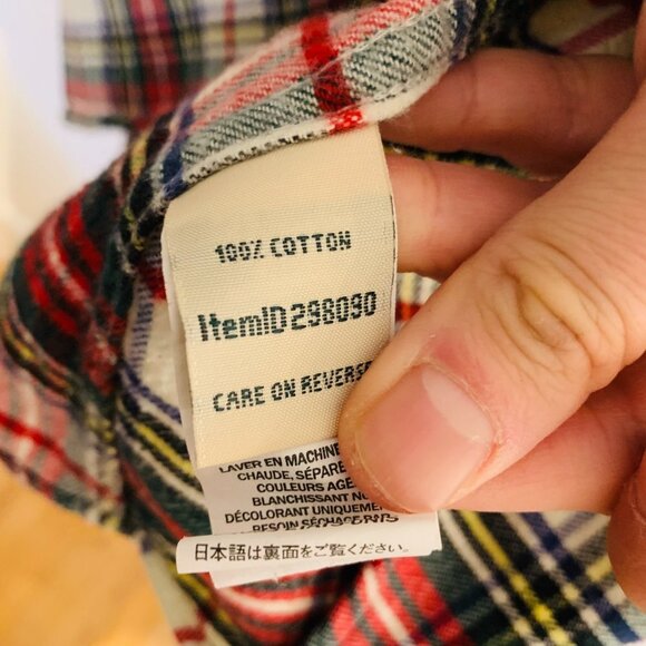L.L Bean Women's Heavy Flannel Shirt Size M 100% Organic Cotton Long Sleeve - Picture 8 of 16